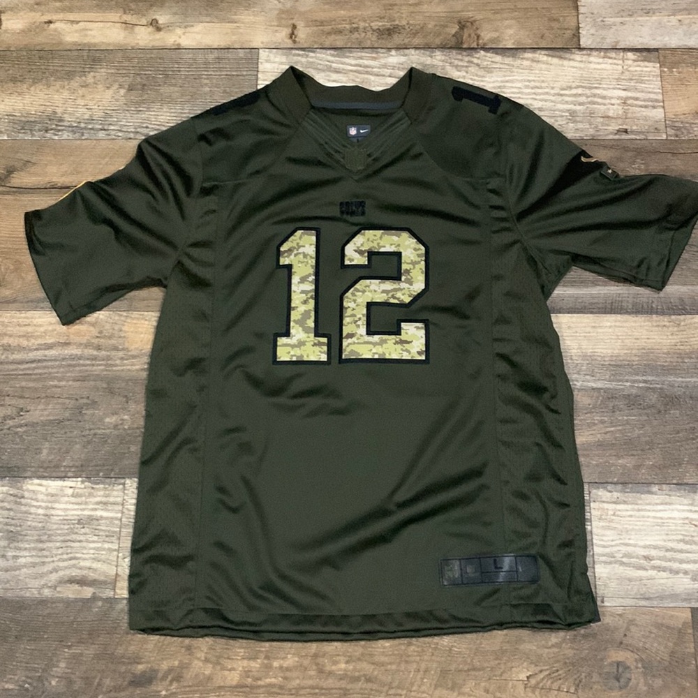 Indianapolis Colts salute to service jersey men size large #12 Andrew luck